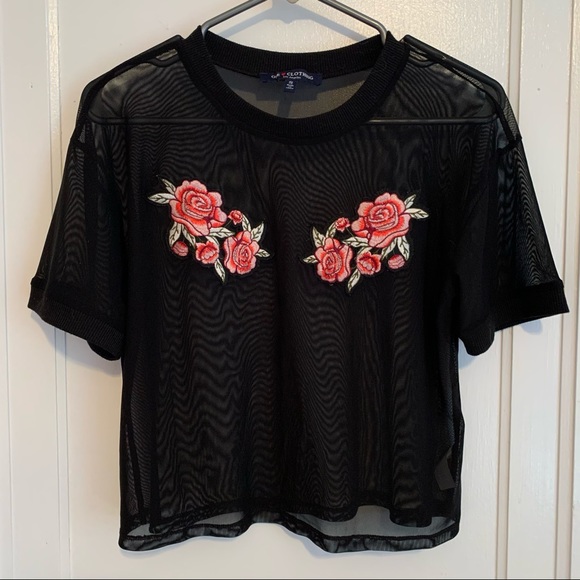 Black sheer tee - Picture 2 of 2